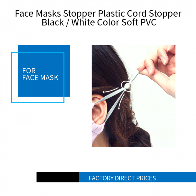 As máscaraes protetoras tapam o PVC macio plástico do preto do bujão do cabo/a branca cor