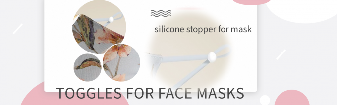 bujão do silicone para o fechamento elástico do cabo da máscara