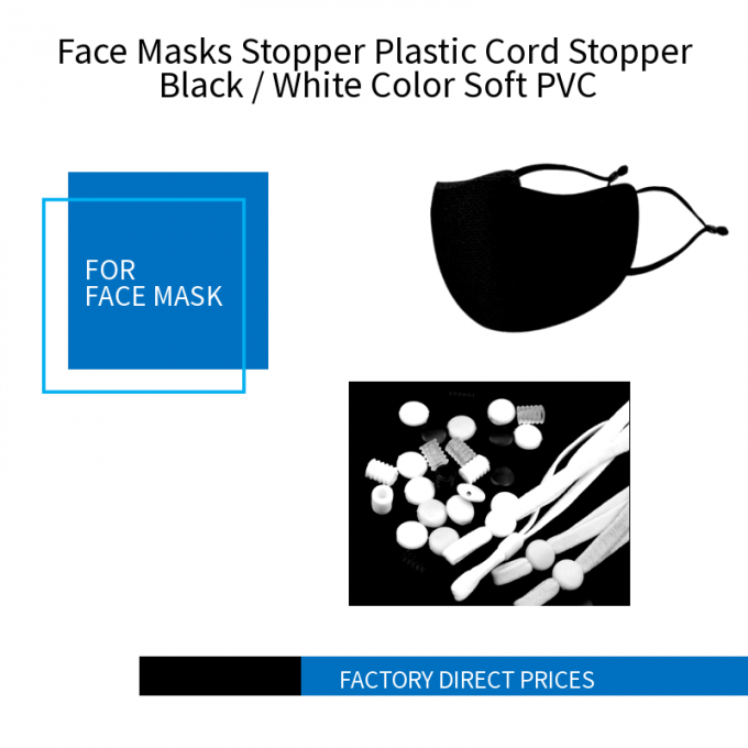 As máscaraes protetoras tapam o PVC macio plástico do preto do bujão do cabo/a branca cor