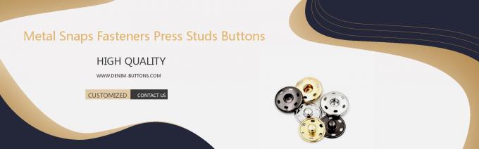 Botões dos botões de pressão dos prendedores de pressões do metal